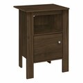 Monarch Specialties Accent Table, Side, End, Nightstand, Lamp, Storage, Living Room, Bedroom, Walnut Laminate I 2144